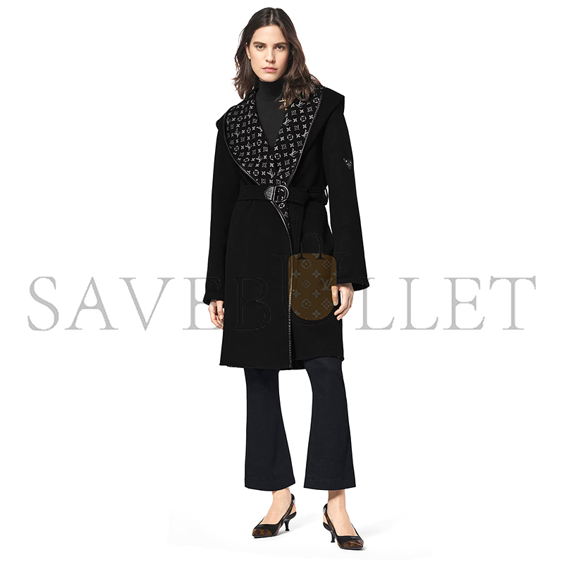LOUIS VUITTON HOODED WRAP COAT 1A4PEA